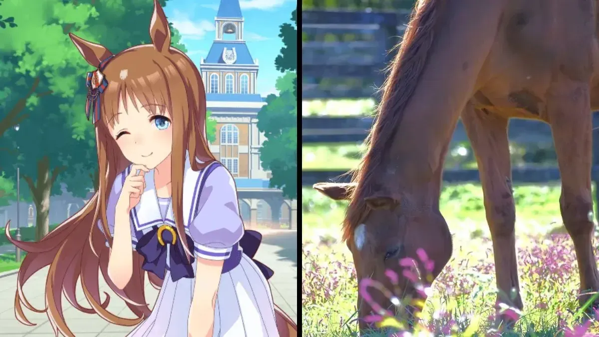 Grass Wonder, lendário cavalo de corrida, inspirou personagem de Umamusume e faleceu recentemente. Reprodução: GosuGamers