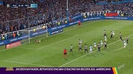 Botafogo enfrenta Racing-ARG na Recopa Sul-Americana, partida marcada por tensão e expectativas. Reprodução: Globo