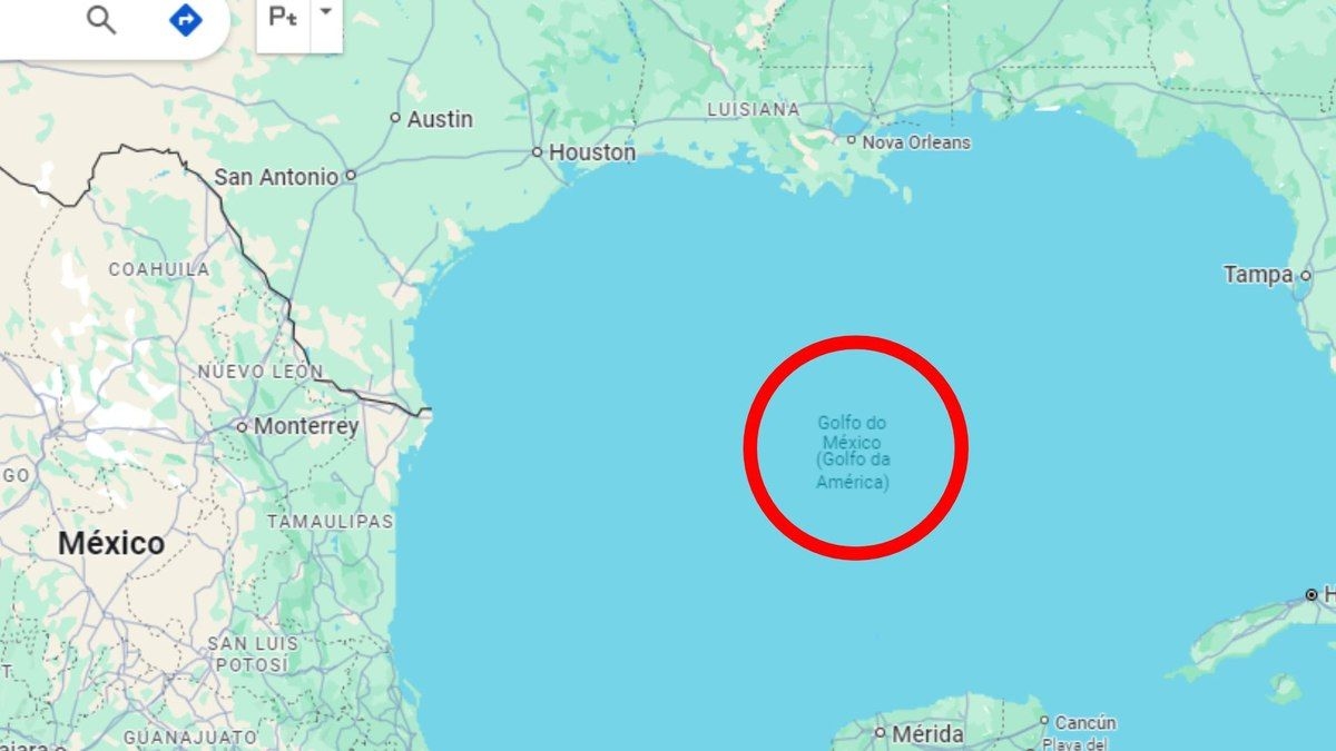 Governo mexicano pressiona empresa de tecnologia pela nomeação correta de localizações nos EUA.; Reprodução: Ultimo Segundo