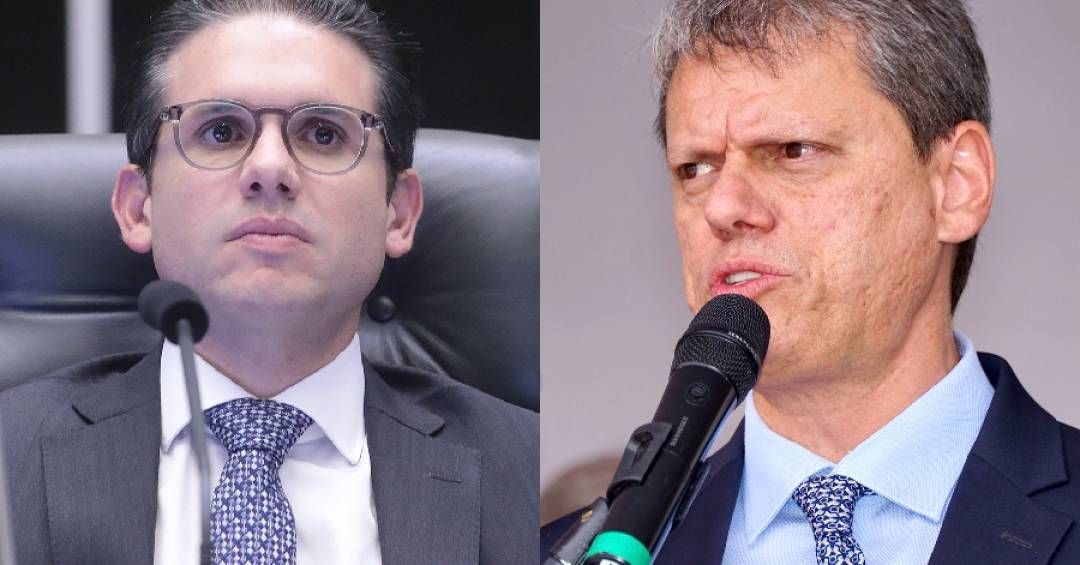 Tarcísio de Freitas em reunião sobre PL da anistia com lideranças do Congresso. Legenda da imagem. Reprodução: Retorno do item 11