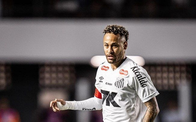 Neymar joga 90 minutos em Santos contra Palmeiras na Vila Belmiro. Reprodução: Retorno do item 11