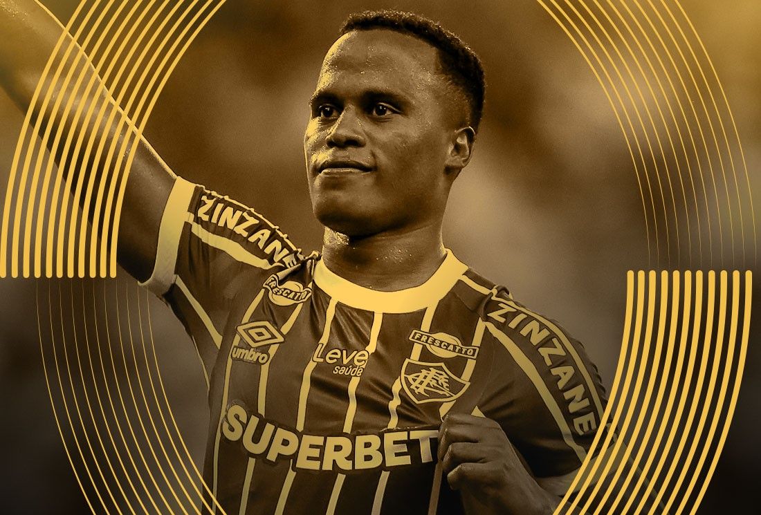 John Arias, ídolo do Fluminense, se prepara para enfrentar o Internacional no Brasileirão. Reprodução: Globo