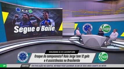 Kaio Jorge debate sobre sua convocação para a Seleção após artilharia no Brasileirão. Reprodução: Globo