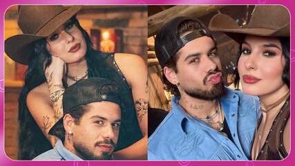 Ana Castela e Zé Felipe pescam no Pantanal, cercados por rumores de namoro. Legenda da imagem. Reprodução: Retorno do item 11