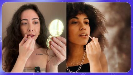 Dia Internacional do Batom celebra a versatilidade e as diversas texturas desse item essencial de maquiagem. Legenda da imagem. Reprodução: Globo