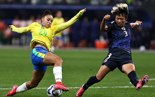 Marta retorna e Brasil vence Japão com dois gols de Dudinha. Reprodução: Esporte IG