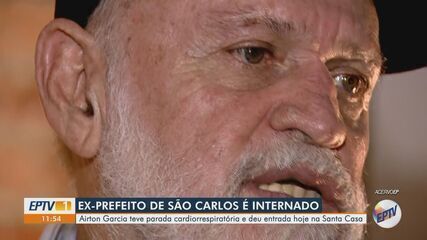 Airton Garcia chega à Santa Casa após parada cardíaca. Legenda da imagem. Reprodução: Retorno do item 11