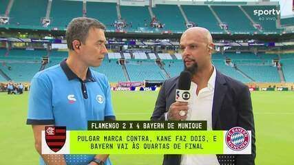Comentaristas analisam a eliminação do Flamengo na Copa do Mundo de Clubes contra o Bayern. Reprodução: Globo