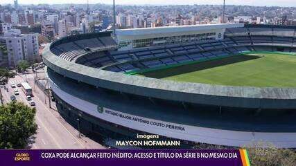 Coxa pode alcançar feito inédito: acesso e título da Série B no mesmo dia. Reprodução: GE