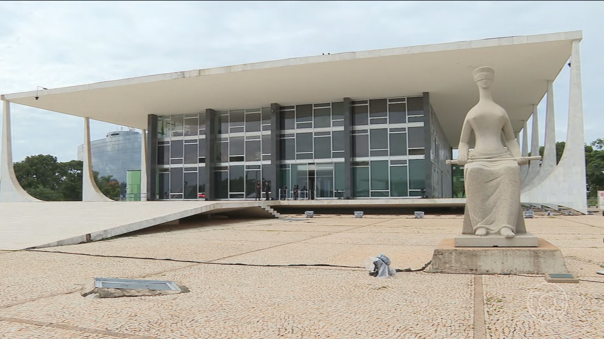 Presidente do STF, Luís Roberto Barroso, responde carta de Trump em defesa da democracia e da Constituição.; Reprodução: Globo