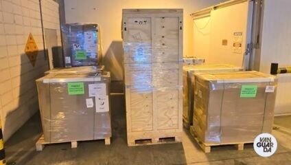 Supercomputador do Inpe chega ao Brasil para melhorar previsões meteorológicas. Reprodução: Globo