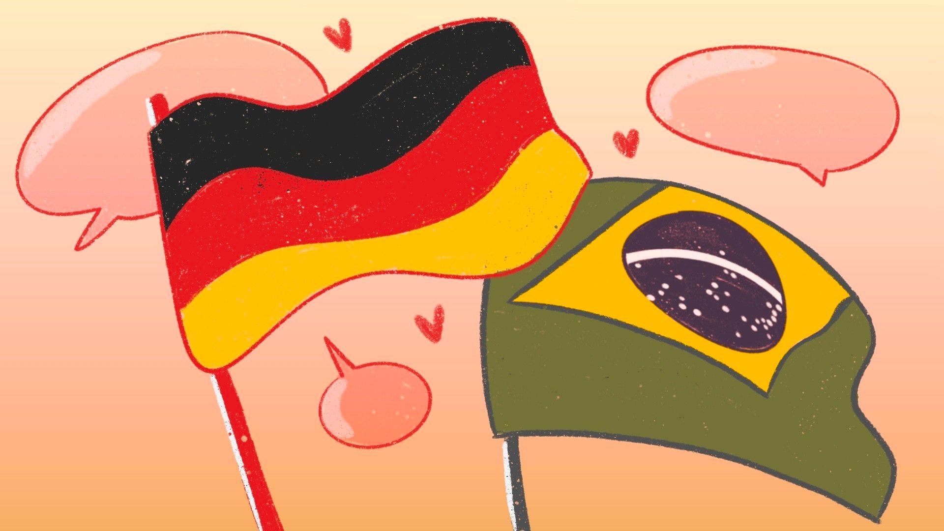 A história de amor e gratidão entre Renata e sua tutora alemã, D. Käthe, é emocionante. Legenda da imagem. Reprodução: Globo