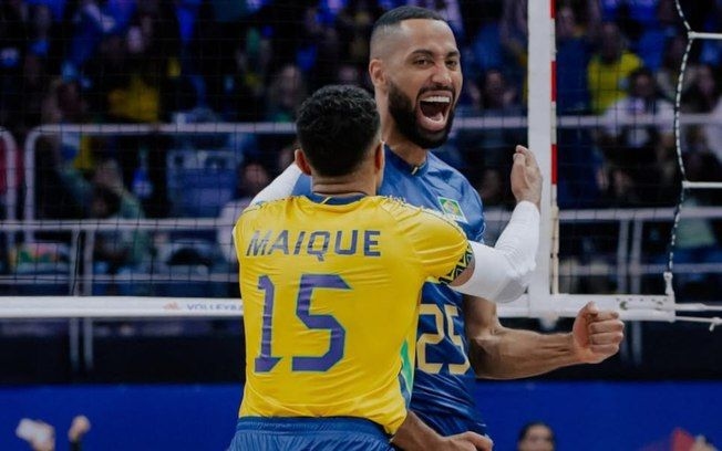 Seleção brasileira de vôlei se prepara para enfrentar o Japão na Liga das Nações. Reprodução: Esporte