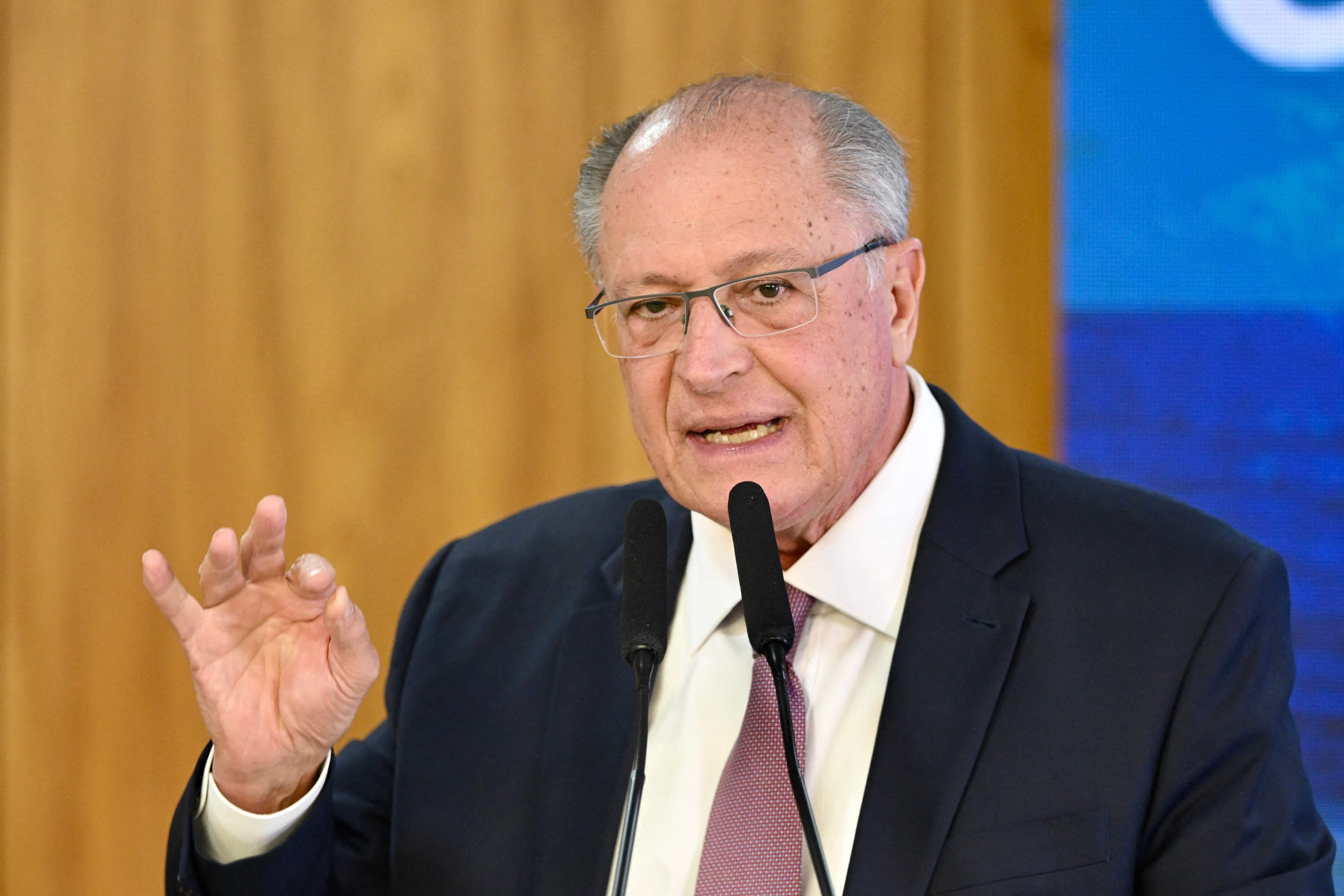 Geraldo Alckmin se encontra com representantes de grandes empresas de tecnologia dos EUA para discutir tarifas. Reprodução: Globo