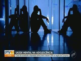 Aumento de 39% em atendimentos de saúde mental entre jovens em Campinas. Reprodução: Globo