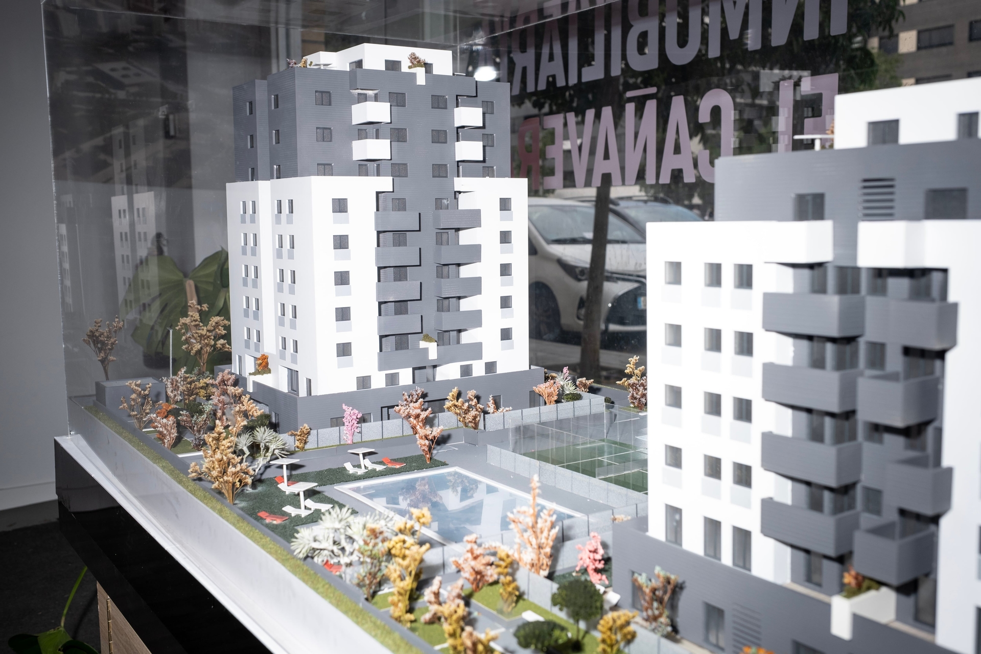Maqueta de urbanização em El Cañaveral, projeto habitacional de Madrid. Reprodução: El País