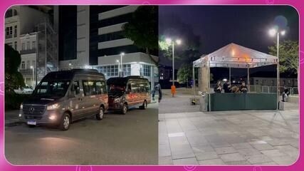 Entrada da festa de 30 anos de Bruna Marquezine conta com rigoroso esquema de segurança. Reprodução: Gshow