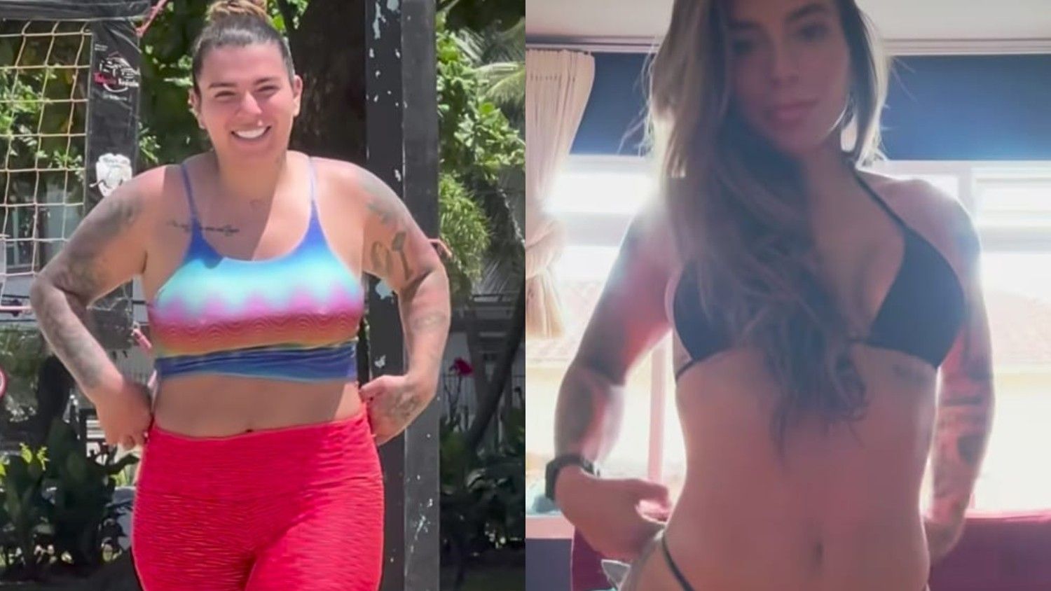 Petra Mattar exibe evolução física pós-maternidade em vídeo de tendência nas redes sociais. Reprodução: Globo