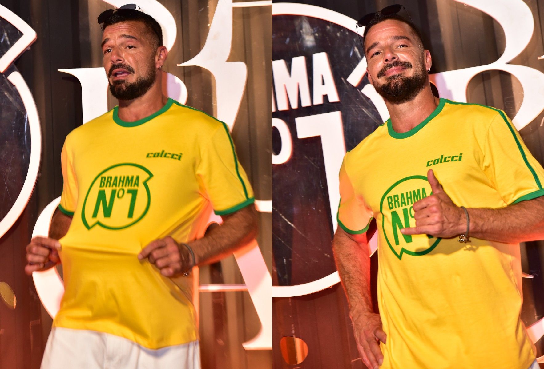 Ricky Martin curte primeira noite de desfiles do Grupo Especial no Rio. Reprodução: Gshow