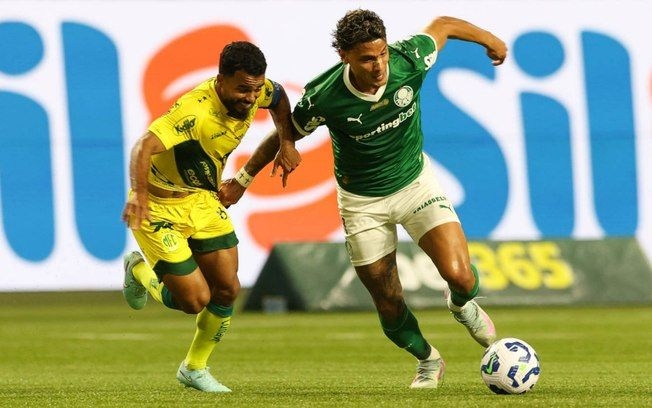 Palmeiras empata sem gols com o Mirassol em partida do Brasileirão. Reprodução: Cesar Greco/Palmeiras