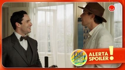 Candinho comemora a descoberta de que seu filho está vivo em Êta Mundo Melhor!; Reprodução: Globo