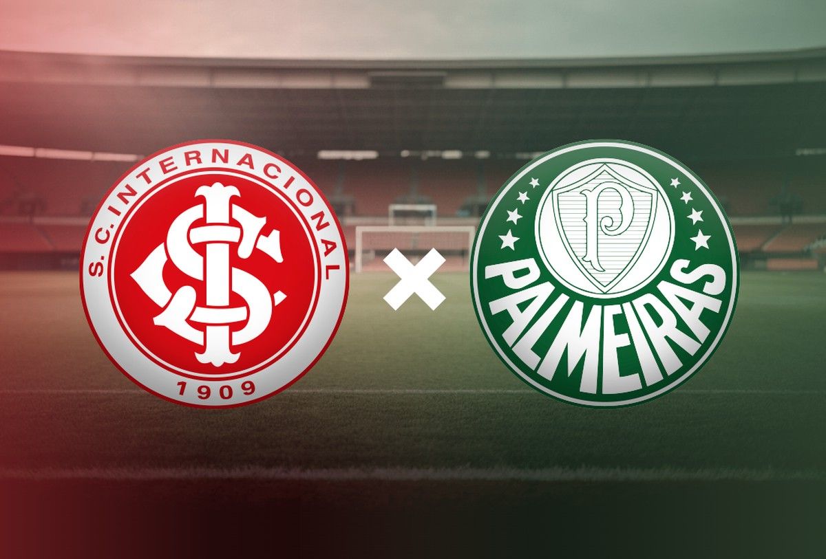 Confronto entre Internacional e Palmeiras promete grandes emoções na partida desta quarta-feira. Reprodução: Globo
