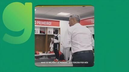 Hernán Crespo é anunciado como novo técnico do São Paulo, destacando sua primeira passagem vitoriosa. Reprodução: Globo.