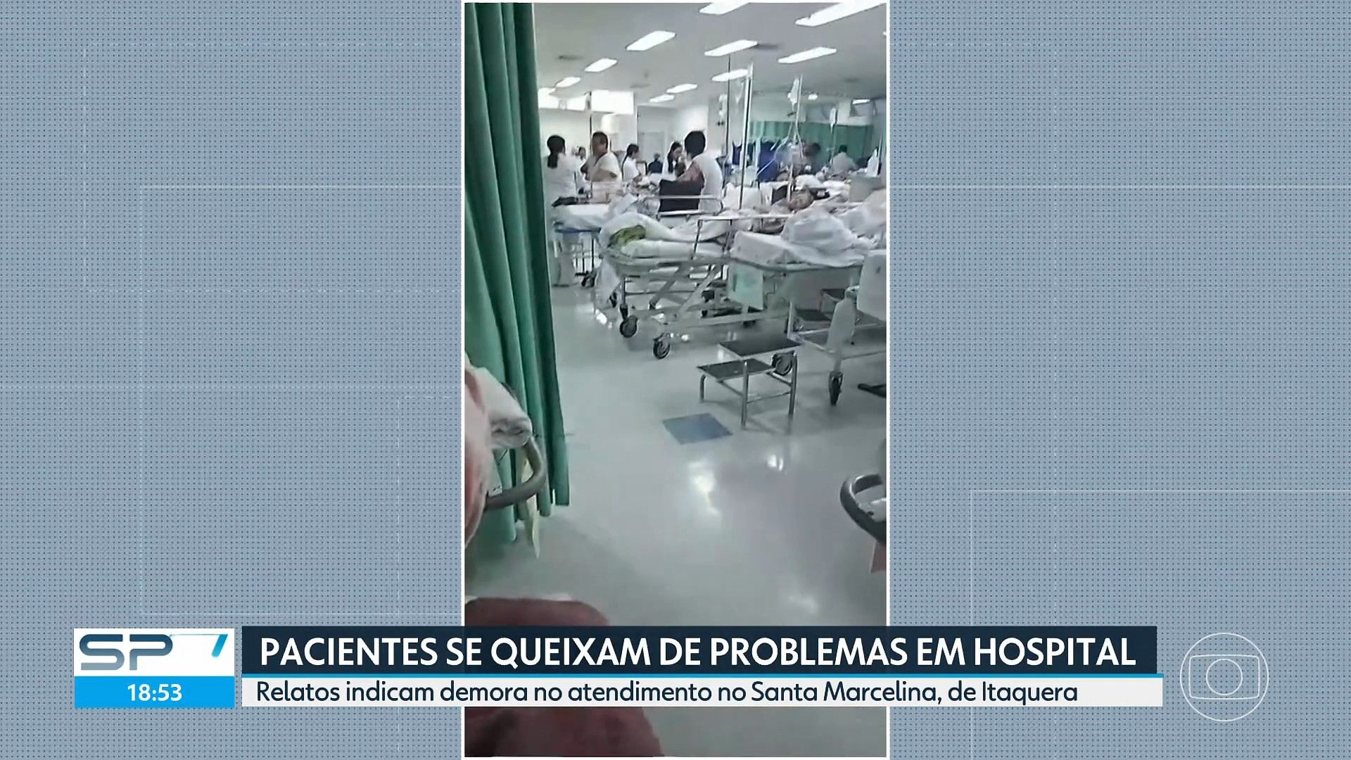 Famílias denunciam precariedade no Hospital Santa Marcelina. Reprodução: G1