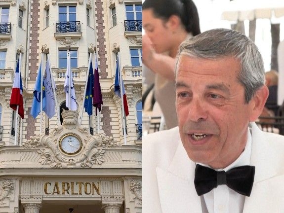 Jean-François Pomares se despede após quase 40 anos como maître no hotel Carlton de Cannes. Reprodução: AFP