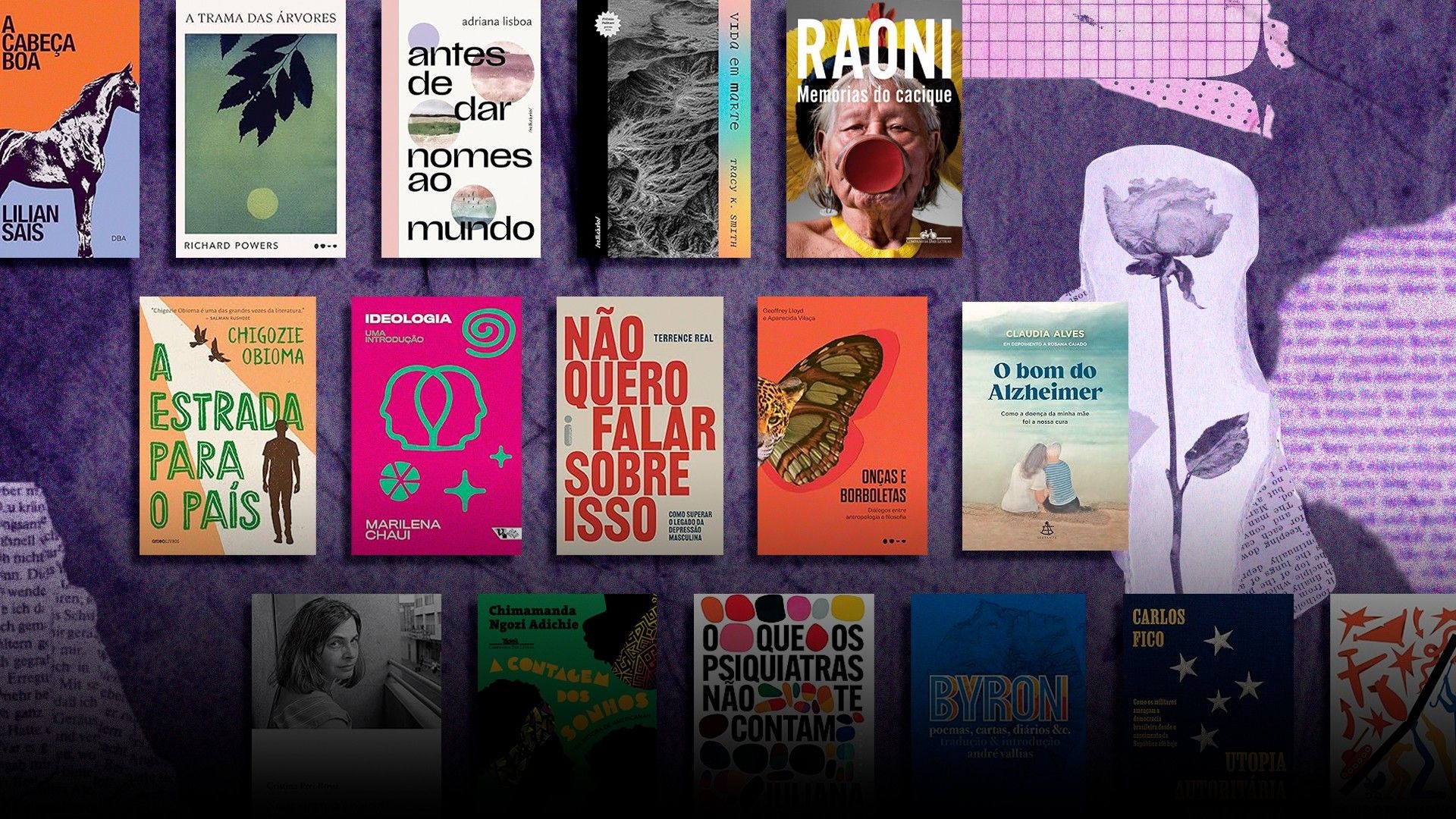Destaques literários do primeiro semestre de 2025 trazem novos lançamentos e influências de grandes autores. Reprodução: Globo