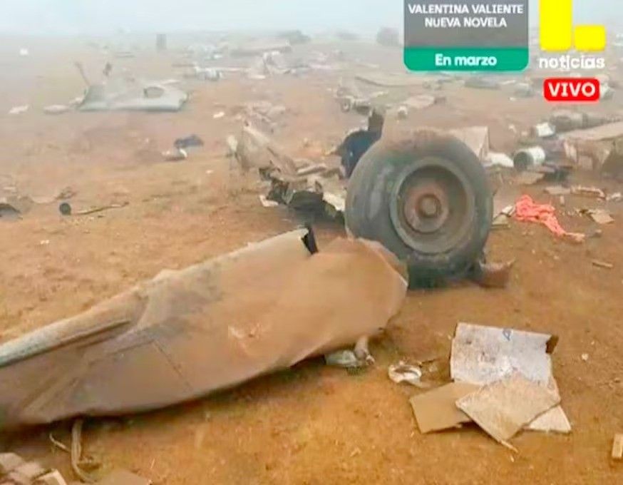 [Cachorro sobrevive à queda de helicóptero militar no Peru]. Reprodução: Oglobo