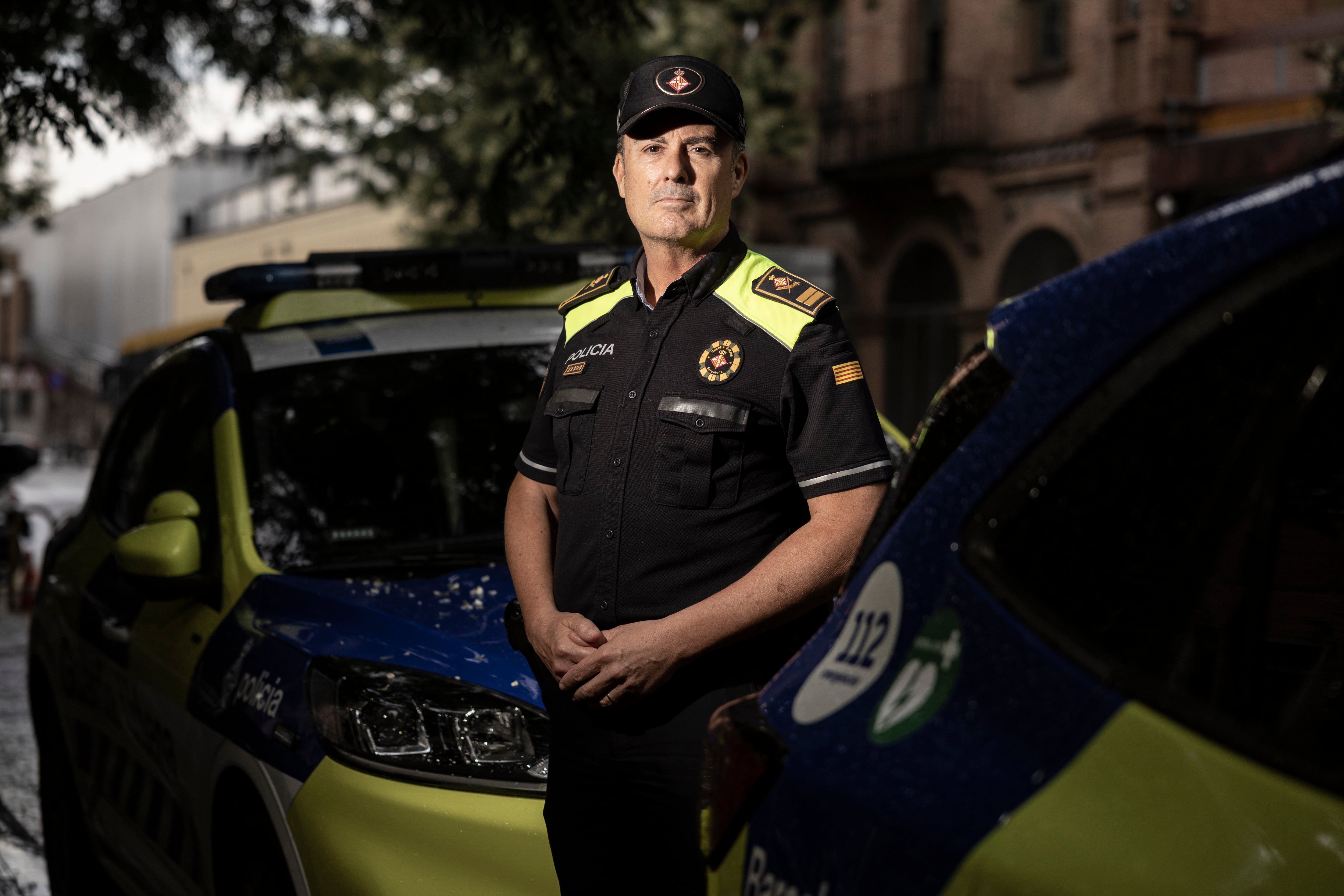 Pedro Velázquez, chefe da Guardia Urbana de Barcelona, durante sua gestão. Reprodução: El País