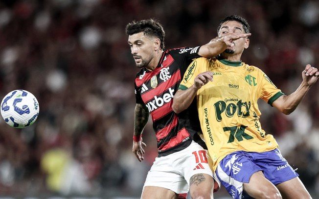 Flamengo vence Mirassol com gols de Léo Pereira e Gonzalo Plata no Maracanã. Reprodução: iG