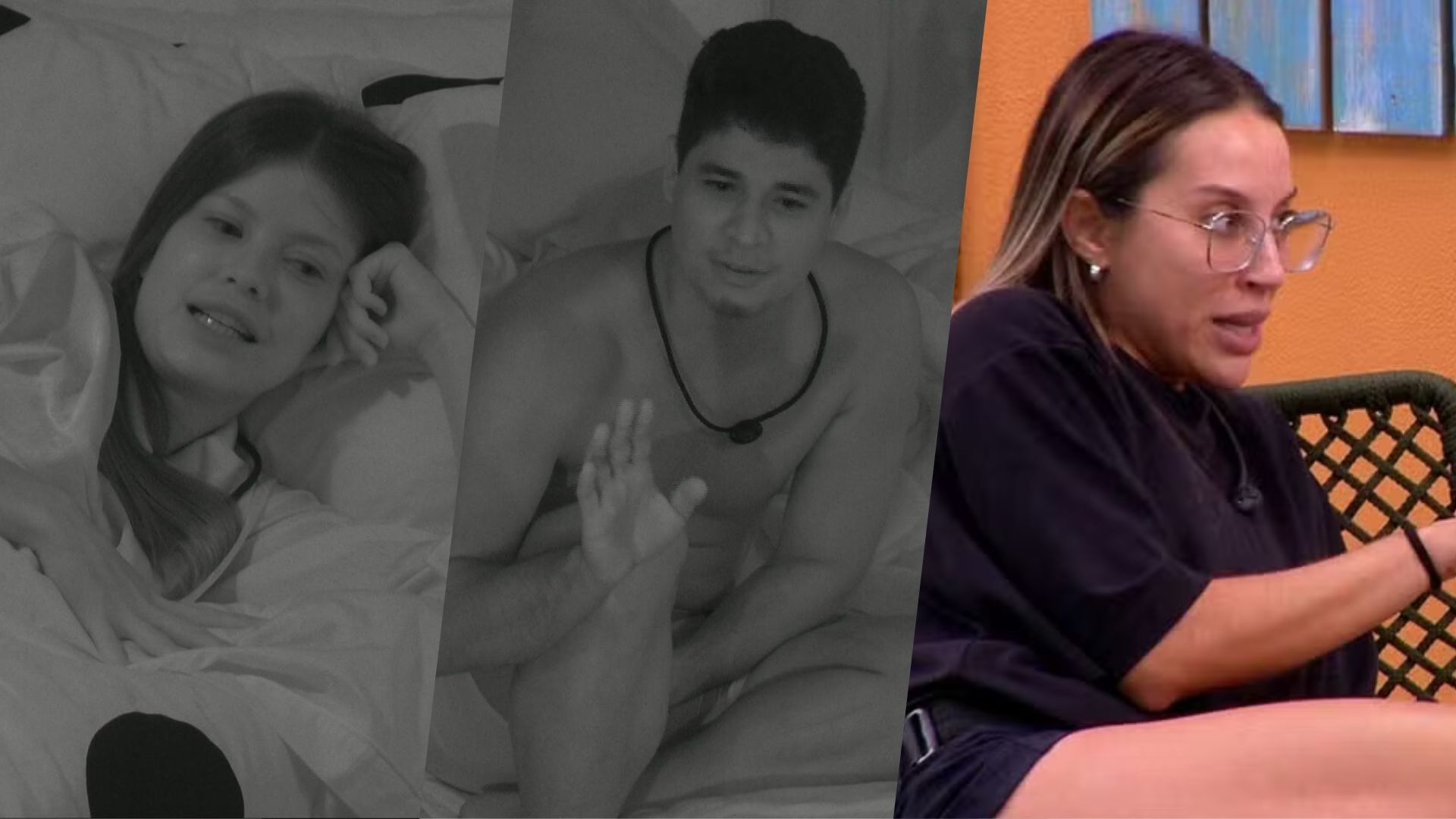 Guilherme e Vitória Strada comentam sobre suas trajetórias em programa na madrugada de domingo. Reprodução: Globo