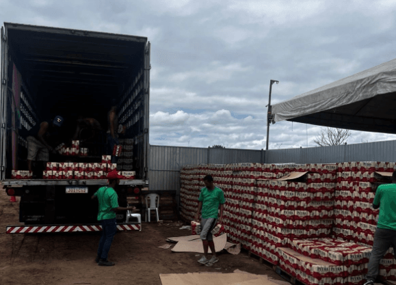 Apreensão de bebidas alcoólicas sem nota fiscal em show privado em Arapiraca. Reprodução: Redação com Assessoria