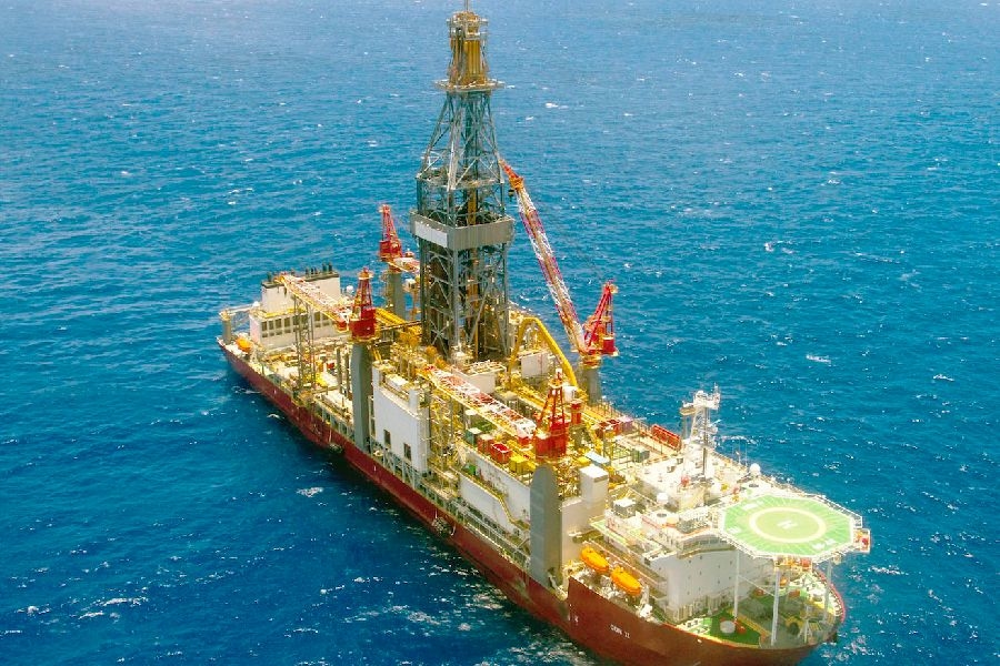 Petrobras sondando petróleo na margem equatorial, tema de ação do MPF. Reprodução: Veja