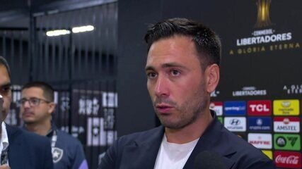 Davide Ancelotti comenta sobre a surpreendente LDU após vitória do Botafogo na Libertadores.; Reprodução: Globo