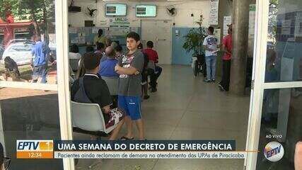 Pacientes enfrentam longas filas de espera nas UPAs de Piracicaba devido à demora no atendimento. Reprodução: EPTV