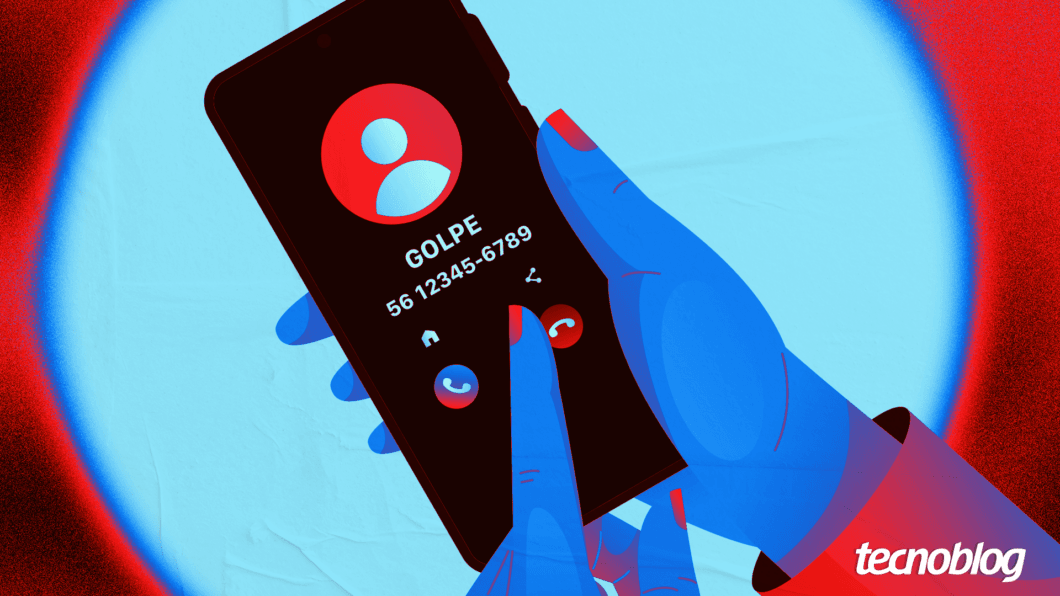 Ilustração alerta para golpistas que usam redes clandestinas para enviar SMS fraudulentos.; Reprodução: Tecnoblog