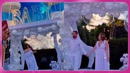 Paulinha Leite celebra a gravidez de gêmeos, um menino e uma menina. Reprodução: gshow