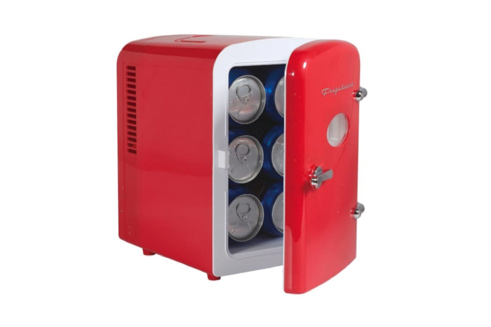 Minifridge retrô da Frigidaire pode representar riscos à segurança.; Reprodução: Gizmodo