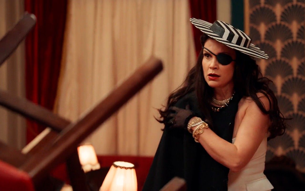 Sandra, do Êta Mundo Melhor, passa vergonha em público.. Reprodução: Gshow