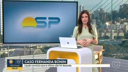 Fernanda Fazio, ex-mulher da professora Fernanda Bonin, foi presa como suspeita do assassinato. Reprodução: TV Globo