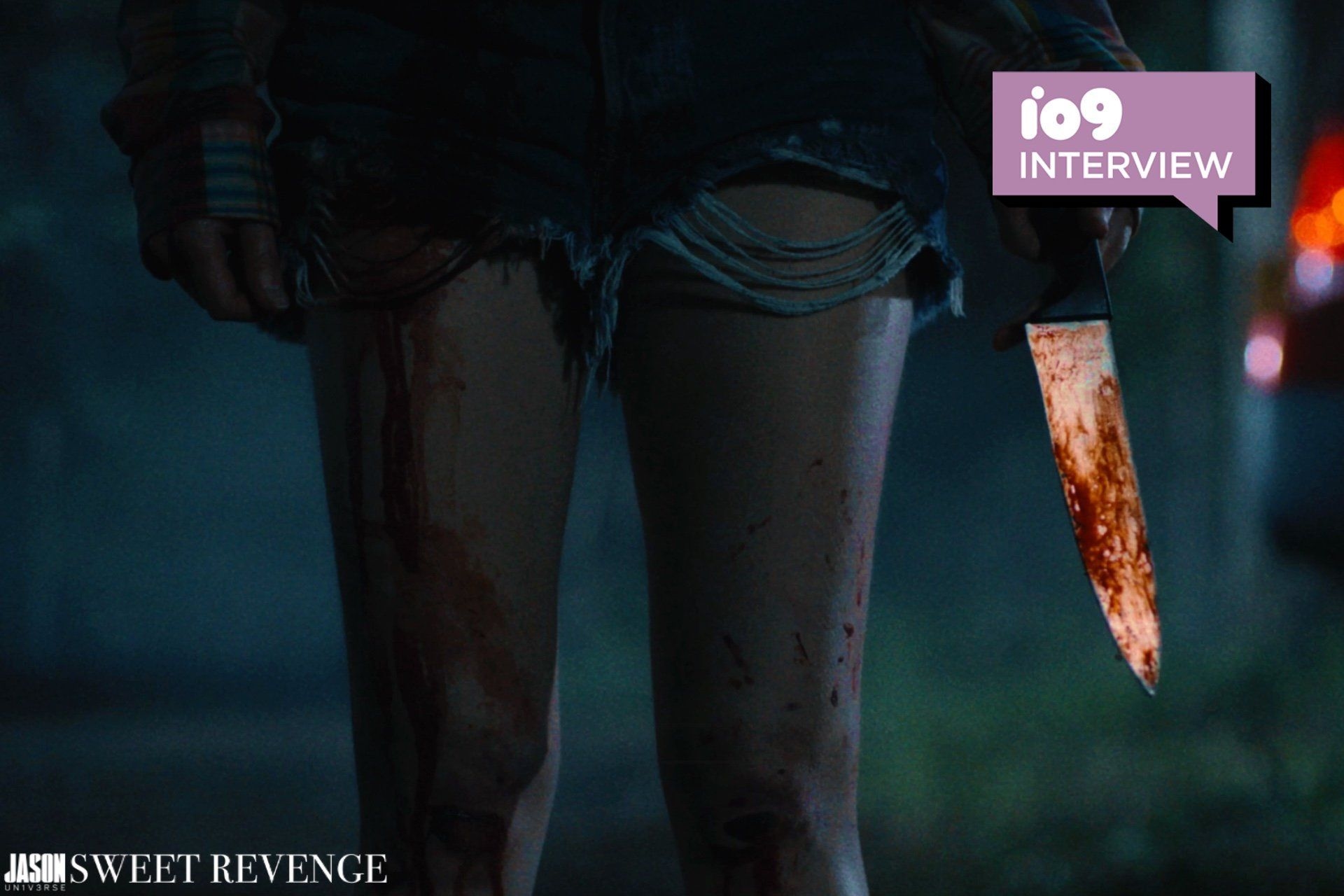 Eve, a nova ícone do terror, em ação no seu último filme. Reprodução: Gizmodo