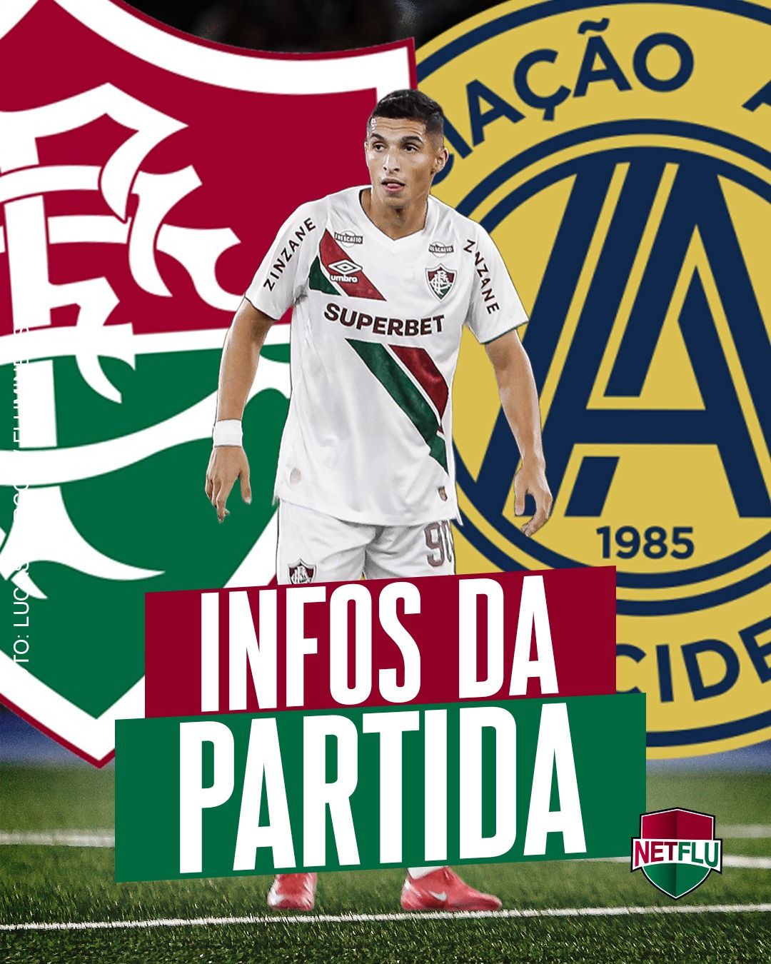 Fluminense enfrenta a Aparecidense na Copa do Brasil 2025. Reprodução: Netflu