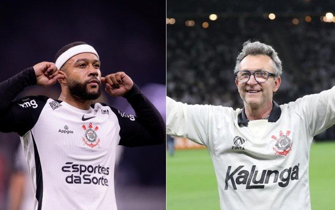 Memphis Depay ironiza Neto nas redes sociais, e apresentador responde com foto humorística. Reprodução: Igembeald