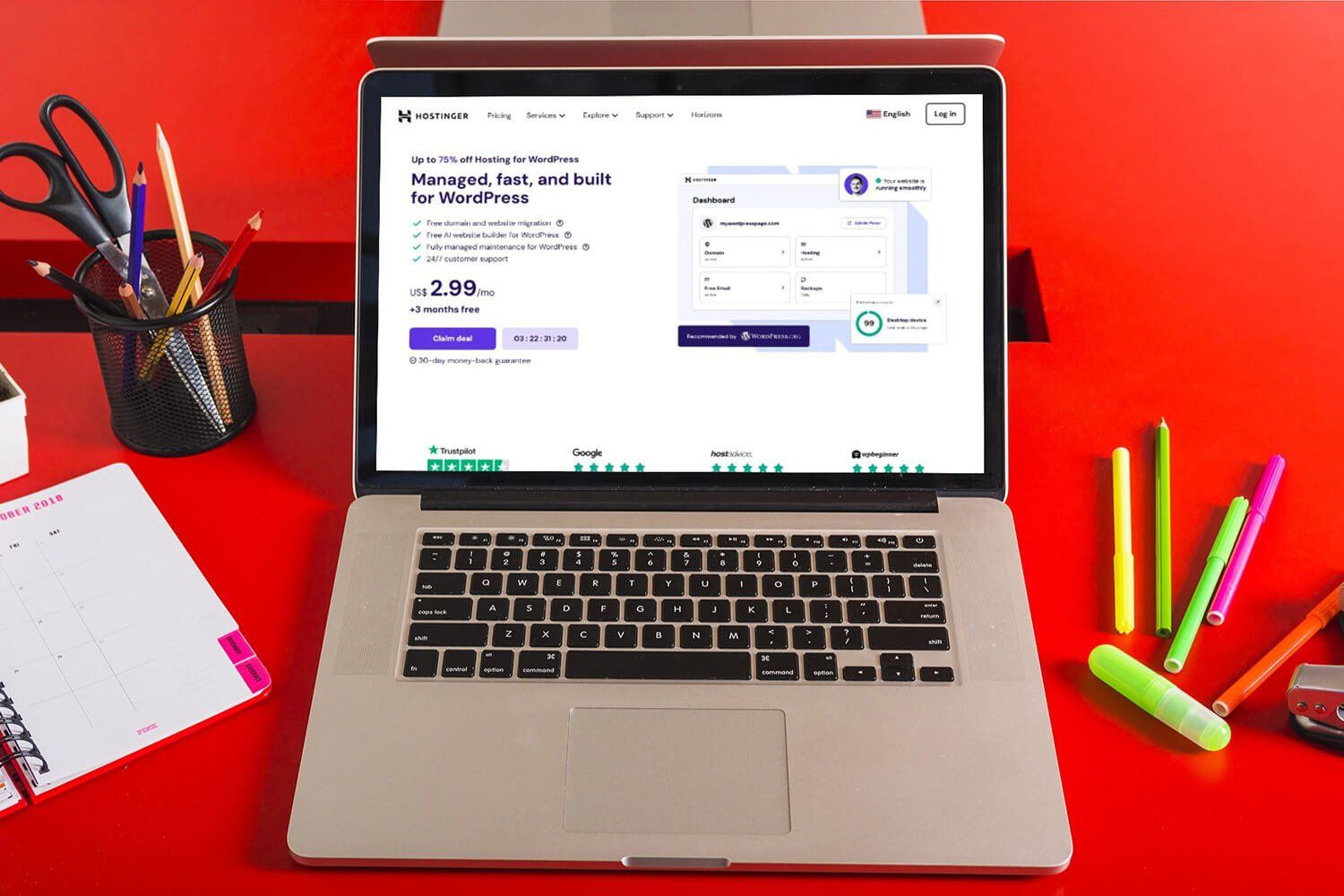 Hostinger oferece desconto exclusivo de 15% para novos clientes em serviços de hospedagem. Reprodução: Gizmodo