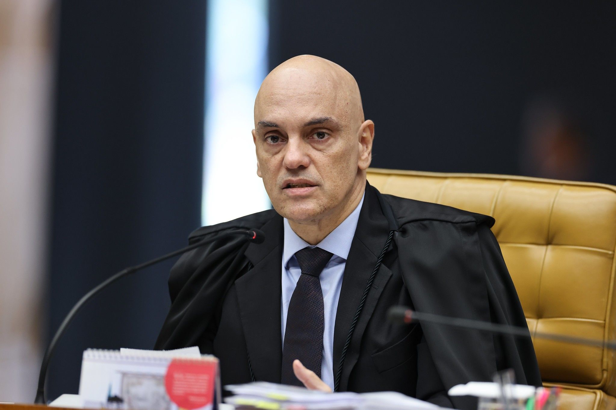Ministro Alexandre de Moraes enfrenta sanções financeiras dos EUA baseadas na Lei Magnitsky. Reprodução: Globo