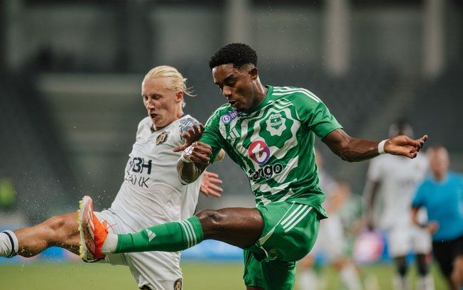 Caju celebra vitória decisiva na Conference League e destaca assistência importante na partida. Reprodução: iG.