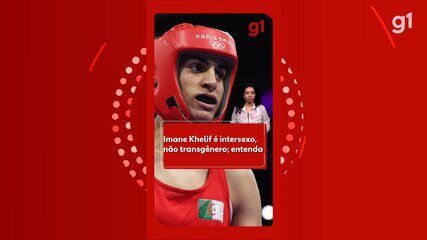 Boxeadora Imane Khelif suspensa por não passar no teste genético exigido pela World Boxing. Reprodução: Globo